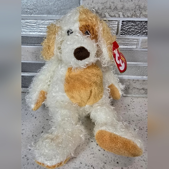 Ty Other - Ty - Diggs - Plush Dog Toy - White and Brown